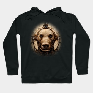 Labrador Retriever Surreal Steampunk Artwork, Dog Lover Hoodie